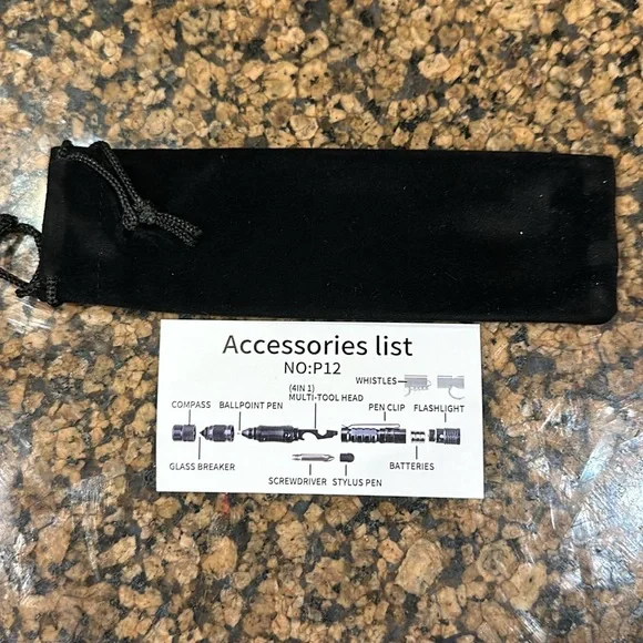 New 12 in 1 Tactical Pen Multitool Survival Pen - Picture 6 of 6